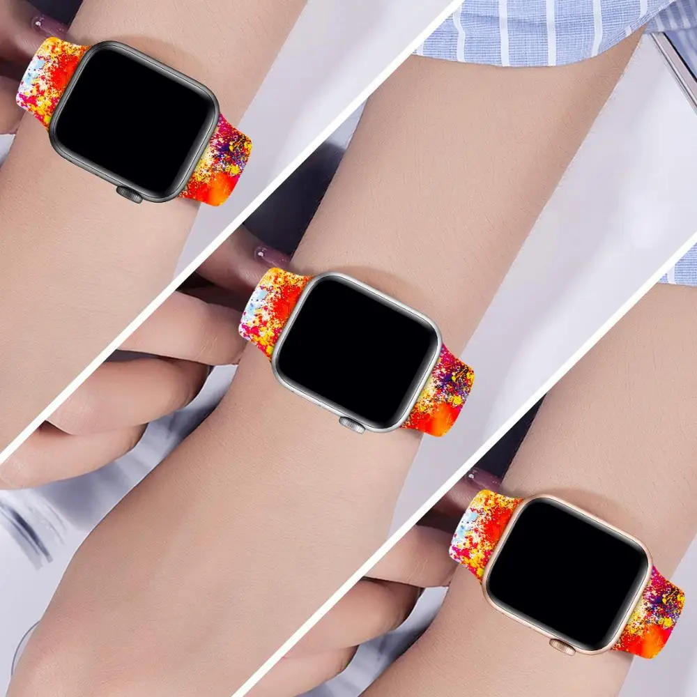Ремешок для apple watch ремешок 4 3 38 42 44 40 мм спортивный силиконовый браслет ремень