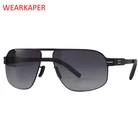 Солнцезащитные очки WEARKAPER в металлической оправе, унисекс, 100%