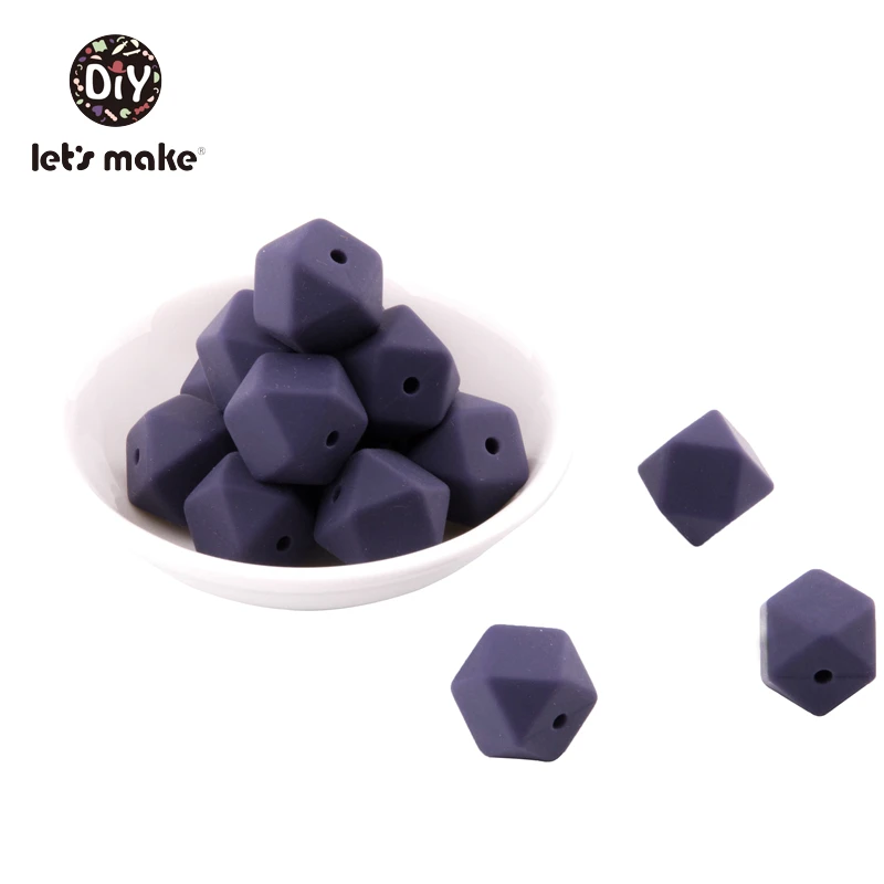 Hexagon 10 5 шт., силиконовые бусины, овечки, Мультяшные животные, Детские Прорезыватели, аксессуары для самостоятельного изготовления, детские товары, прорезыватели, ожерелье, пищевой силиконовый Прорезыватель - Цвет: Hexagon 10