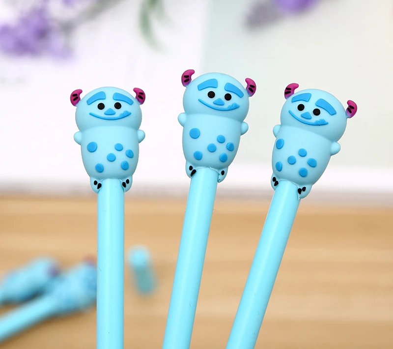 1 шт мультяшная синяя гелевая ручка Kawaii Little Monster милые канцелярские принадлежности Офисная нейтральная ручка Escolar Caneta школьные принадлежности