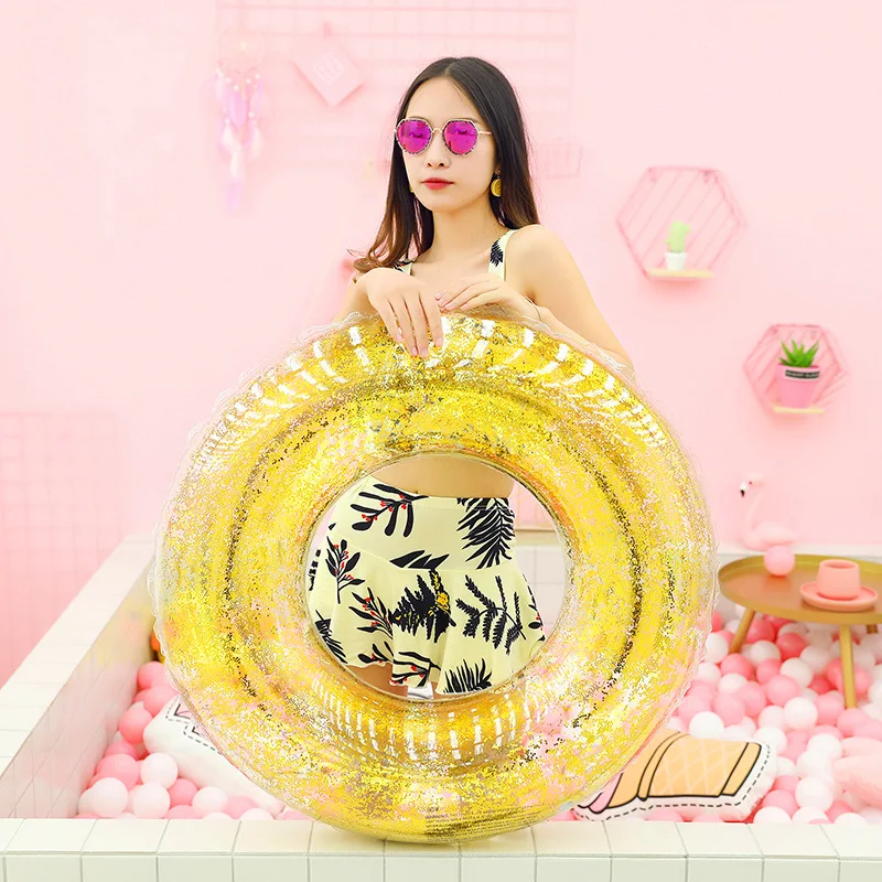 90/120 смблесток бассейн поплавок надувной плавательный Cystal блестящее кольцо для