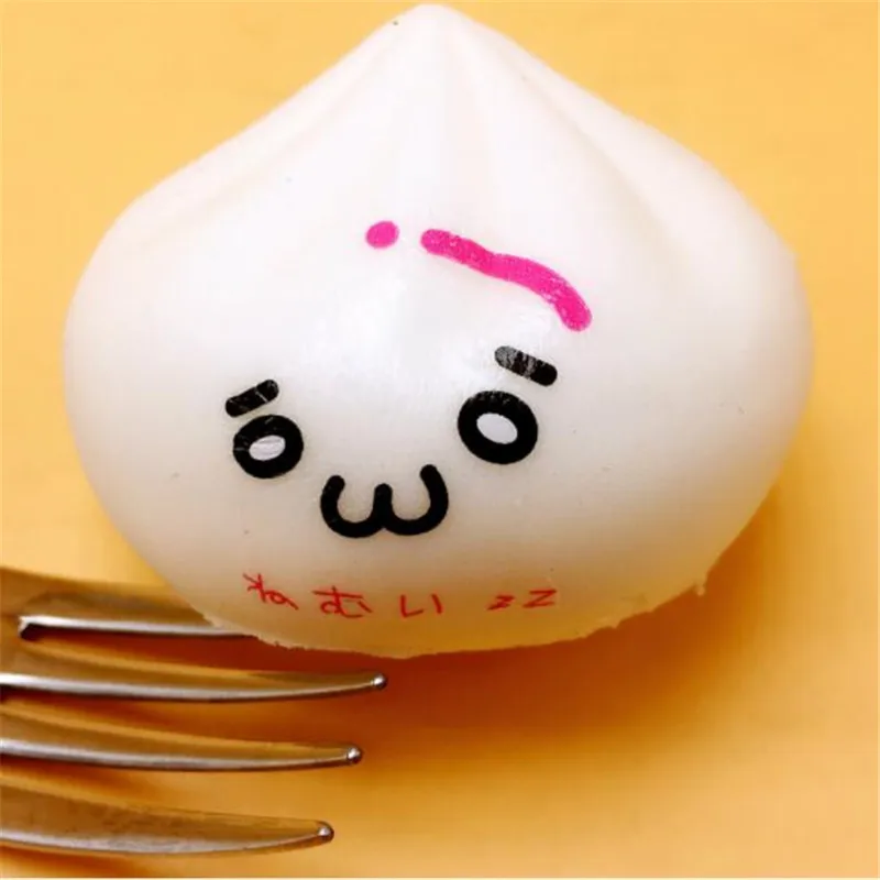 Сквиши Кавай Китайские Булочки Хлеба Сквишис Медленно Восхождение Мягкие Сжимающиеся Игрушки Наполнители для Телефона Чармы Мобильные Ремни в-на.