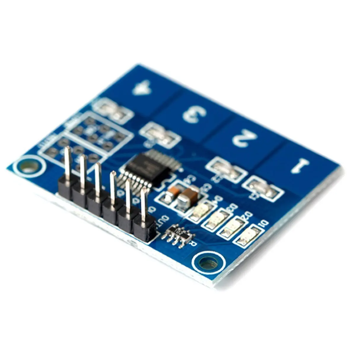 1 шт. емкостный сенсорный модуль коммутатора Digital TTP224 4 х Сенсор для Arduino|sensor