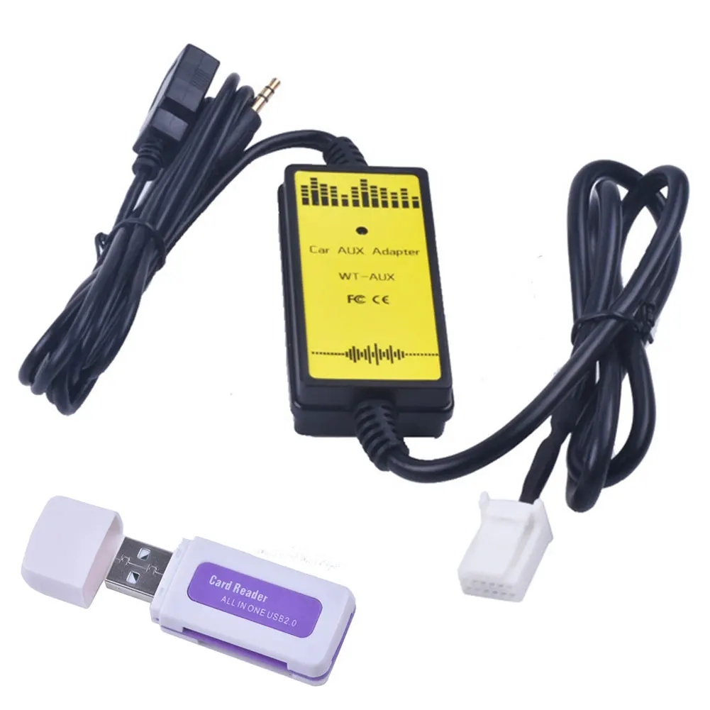 12V автомобиль MP3 USB 2 0 AUX адаптер 3 5 мм аудио интерфейс CD чейнджер для Toyota Avensis RAV4 Auris