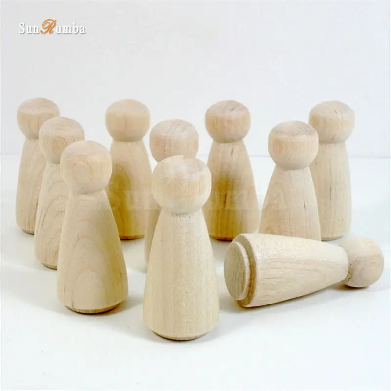 10 шт. необработанные деревянные колышки для поделок своими руками игрушки