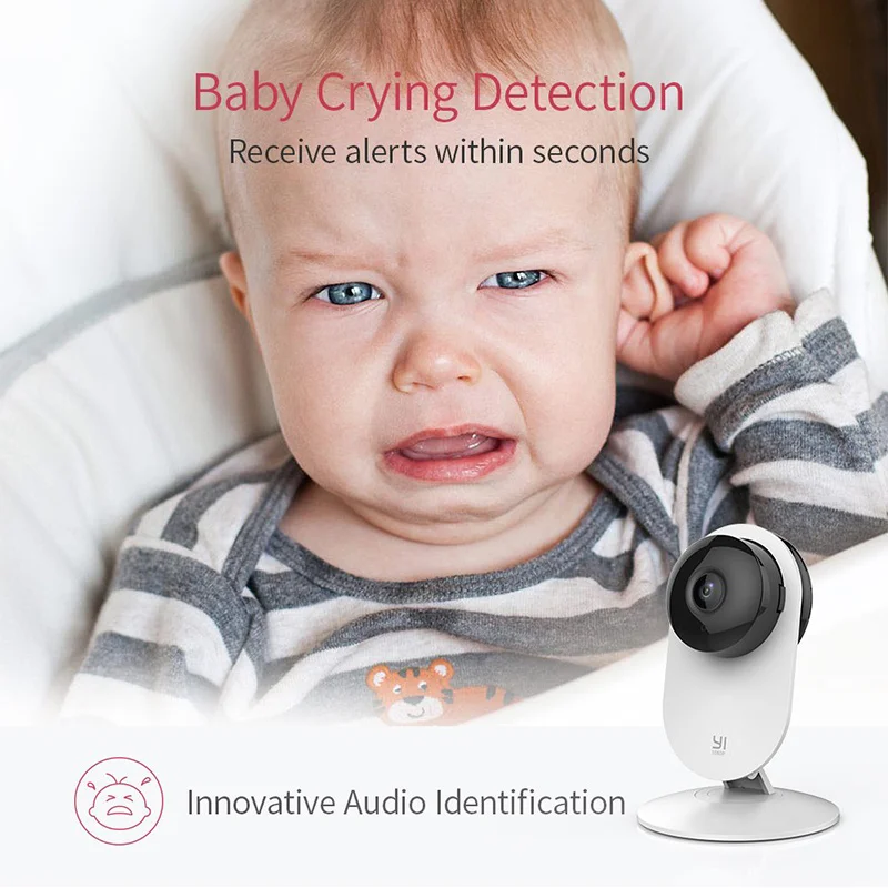 YI 4pc домашняя камера, 1080p Wi-Fi IP система видеонаблюдения с ночным видением, Радионяня на iOS, Android App