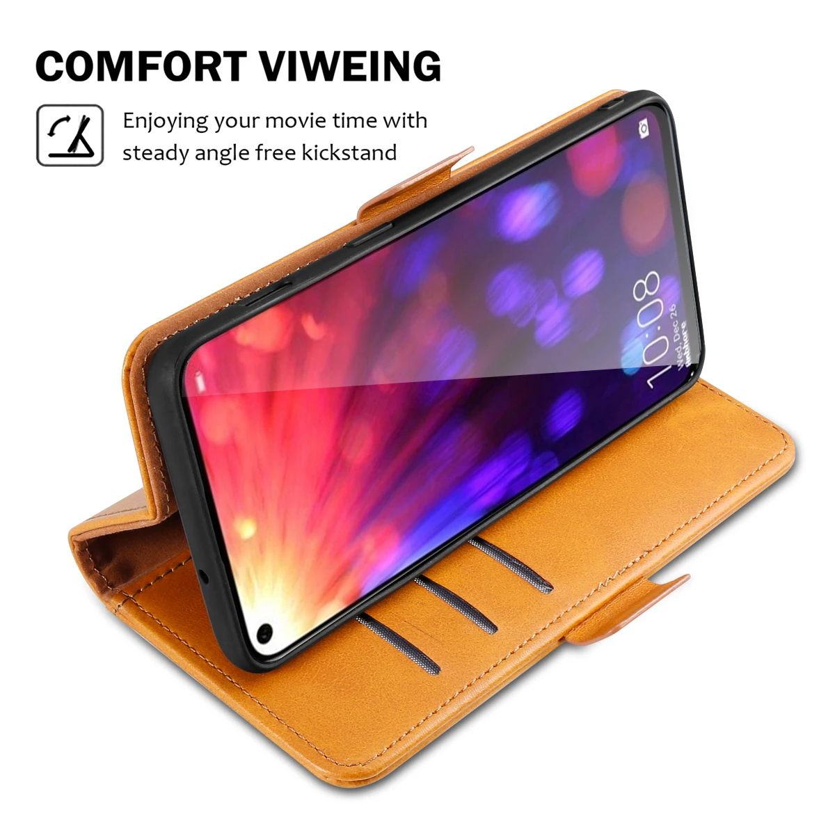Casewin для huawei Honor V20 чехол из искусственной кожи с откидной крышкой подставкой съемный 2 в 1 Магнитный чехол-бумажник с карманом для карт, встроенный в транспортное средство