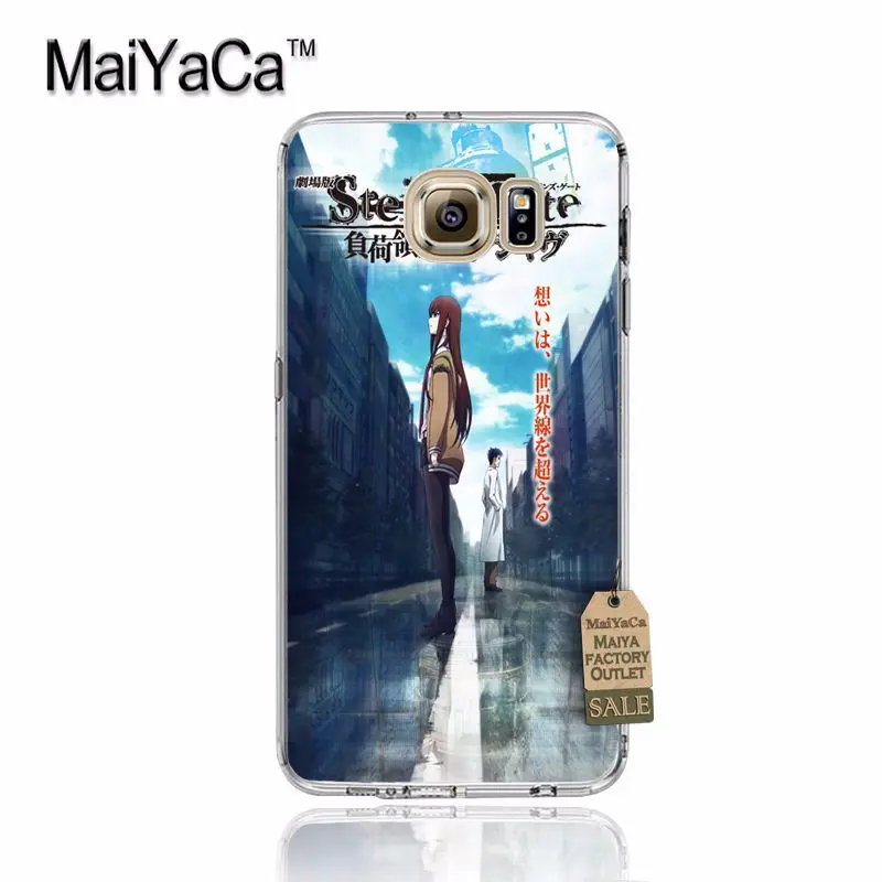 Прозрачный мягкий ТПУ чехол MaiYaCa sh2117 Steins Gate Anime для samsung galaxy s7edge s6 edge plus s5 s4 s8 |