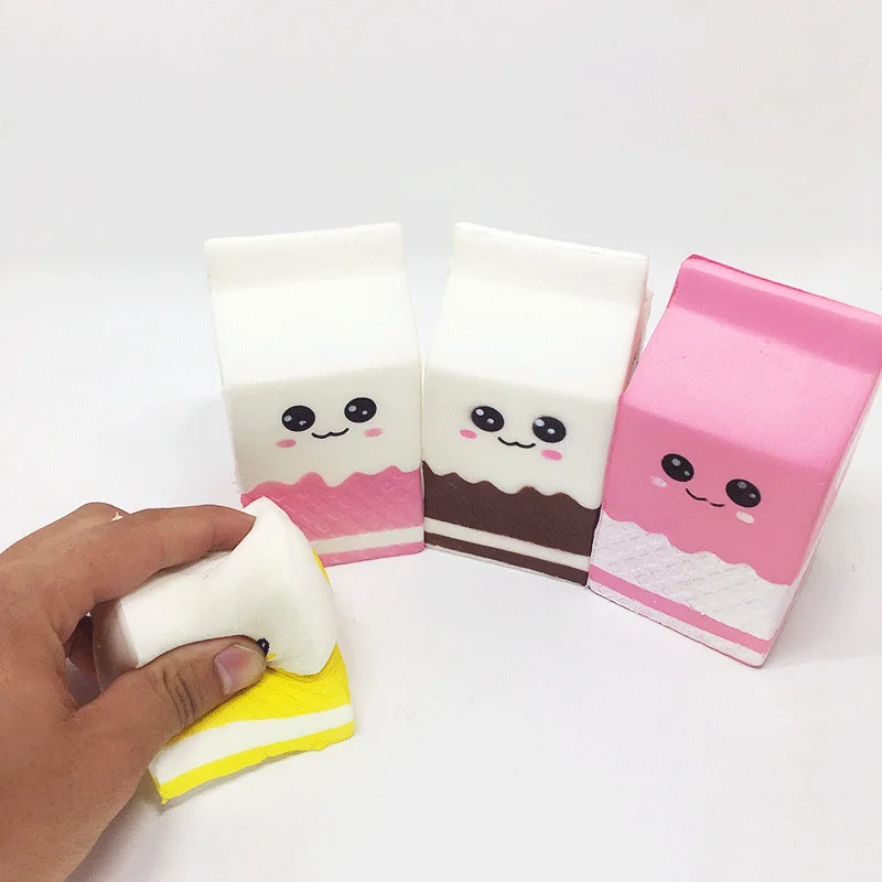 Новинка 4 цвета коробка для молока банановый мяч Сжимаемый медленно