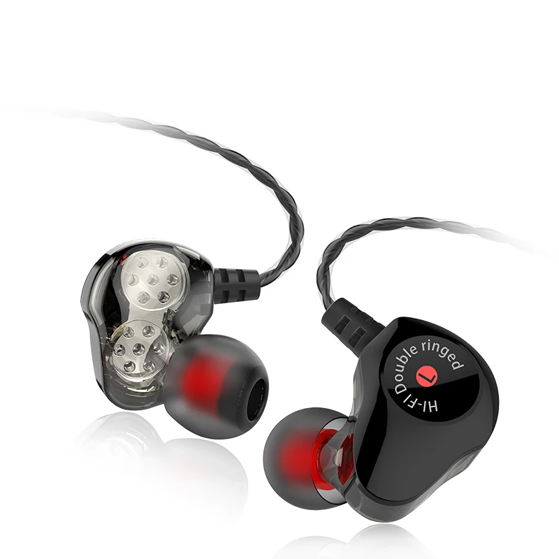 FDBRO HIFI наушники с двумя драйверами DJ музыкальный монитор Спортивная гарнитура
