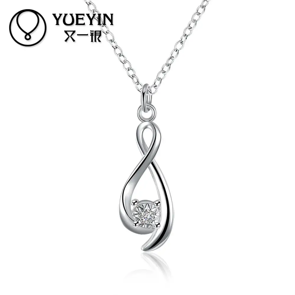 Женская бижутерия посеребренное ожерелье ювелирные изделия для помолвки колье