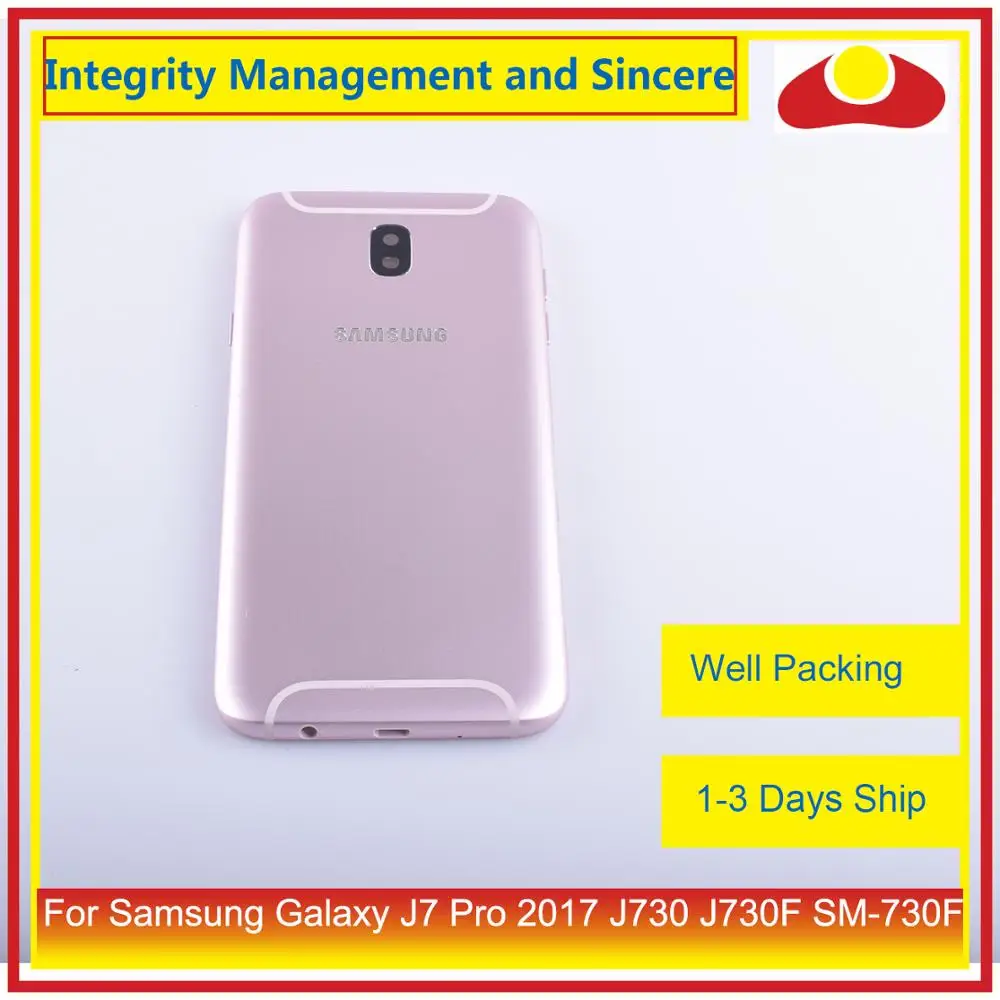 Оригинальный корпус для Samsung Galaxy J7 Pro 2017 J730 J730F с аккумулятором каркас двери задняя
