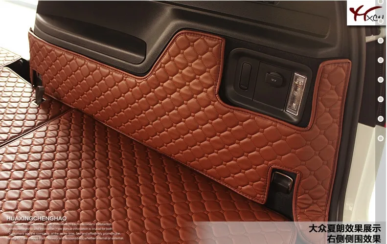 Хорошие коврики! Специальные коврики багажника для Volkswagen Sharan-2011 водонепроницаемые коврики для багажника для Sharan