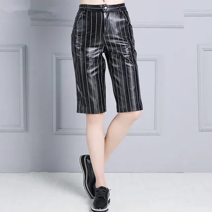 

Женские облегающие брюки из овчины с высокой талией KP8, 2019