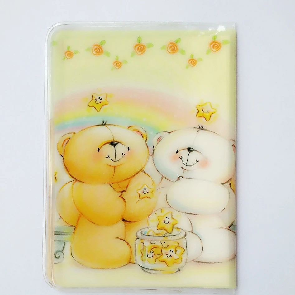 Мультфильм милый навсегда друзья медведь паспорт держатель кредитной карты