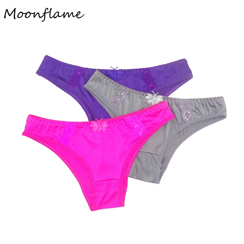 Moonflame 3 шт./партия, лидер продаж, нейлон, женские кружевные полиамидные трусы, сексуальные трусики, 89275