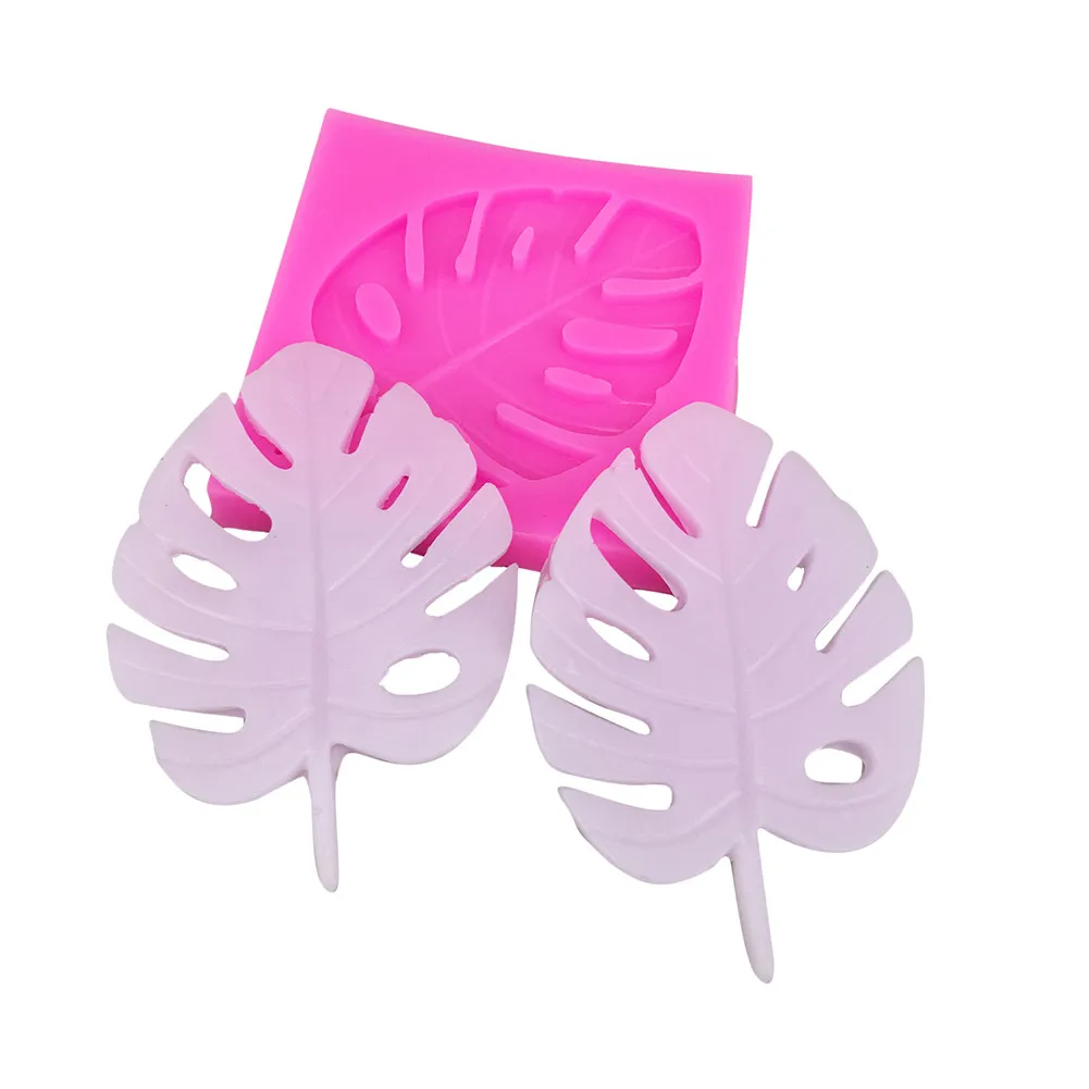 3D Дерево формы в виде листьев Сахар ремесло силиконовая форма помадка