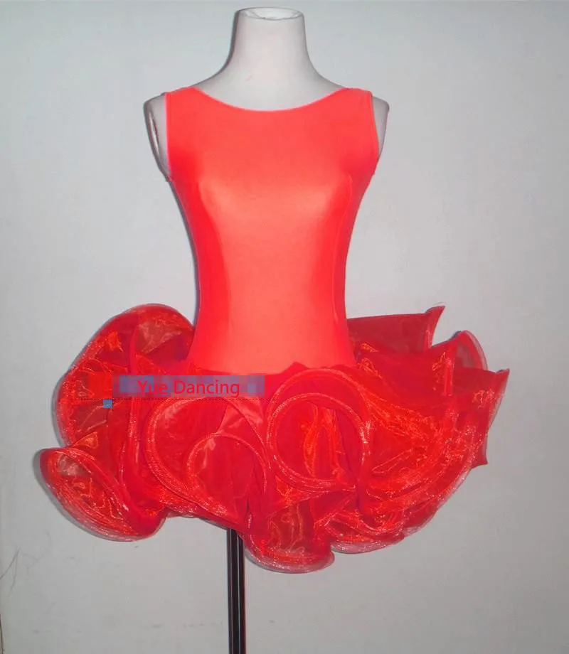 Женское платье для латиноамериканских танцев красное/розовое/синее/зеленое