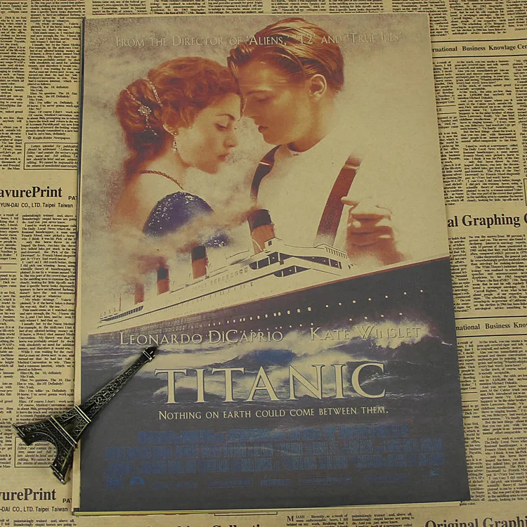 Постеры Титаник Майк ретро классический любовь старые фильмы крафт бумага