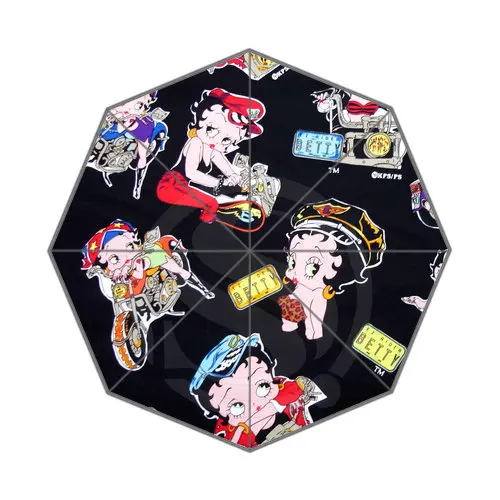 Горячая на заказ Betty Boop Лучший милый, симпатичный дизайн Портативный Модный стильный полезный Складной Зонтик Хороший Подарок Идея - Цвет: Другое