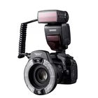 Светодиодная Кольцевая вспышка Yongnuo YN14EX II TTL для макросъемки, двойная лампа, Макросъемка для цифровых зеркальных камер Canon 5D4 1DX2 5Dsr 750D 6d2
