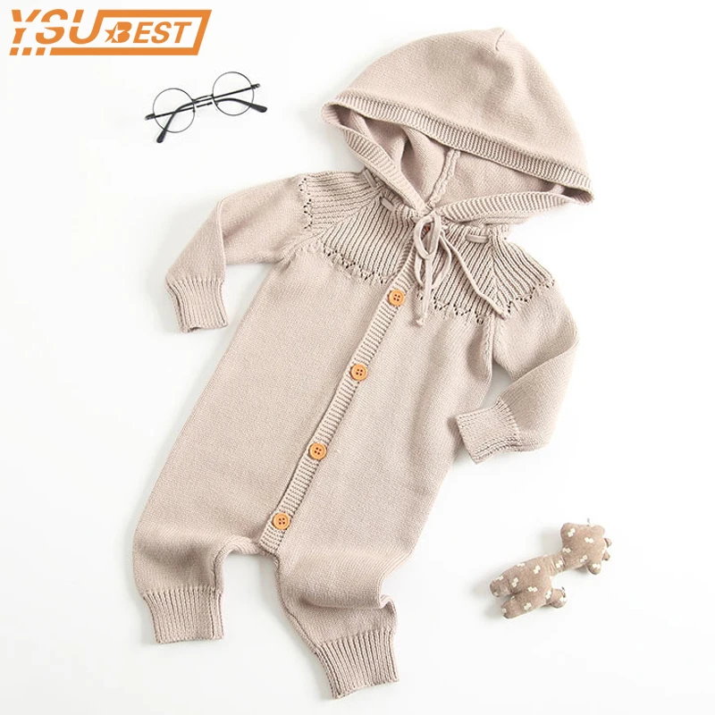 Новинка 2018 модные вязаные комбинезоны для девочек и мальчиков детские с