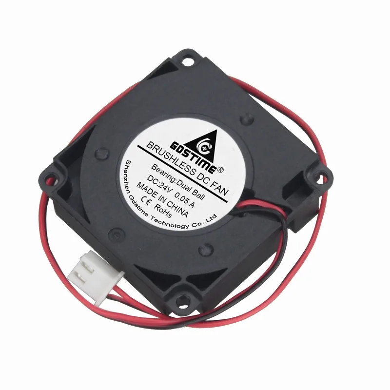 

1 Piece Gdstime 24 Volts 40*40*10mm 3D Printer Two Ball Bearing DC 24V Blower Brushless Cooling Fan 40mm 4010B Turbo Cooler 4cm