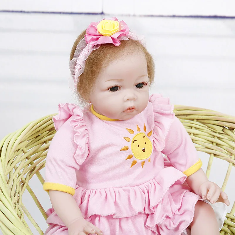 Princess Anna 22in Lovely doll reborn babies silicone baby dolls realistic lifelike toys birthday gift | Игрушки и хобби