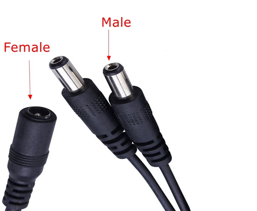 DC разъем питания сплиттер адаптер Соединительный кабель 1 гнездо для 2 3 4 5 6