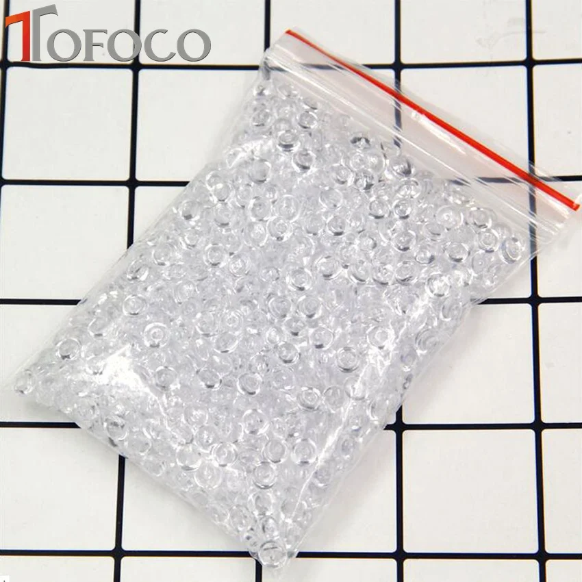 white TOFOCO 75 г прозрачный слизь плоский шарик прозрачный DIY ручной работы кристалл грязи смесь частиц аксессуары слизь наполнение украшения - Цвет: white