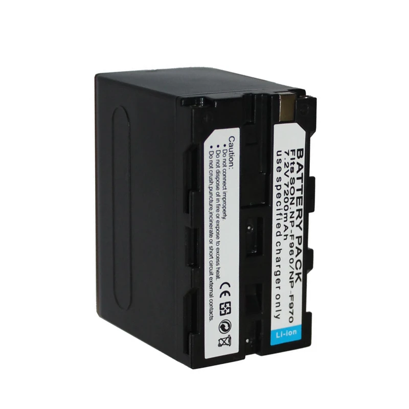Литий-ионный аккумулятор 7200 мАч для камеры Sony NP-F960 NP-F970 перезаряжаемая цифровая