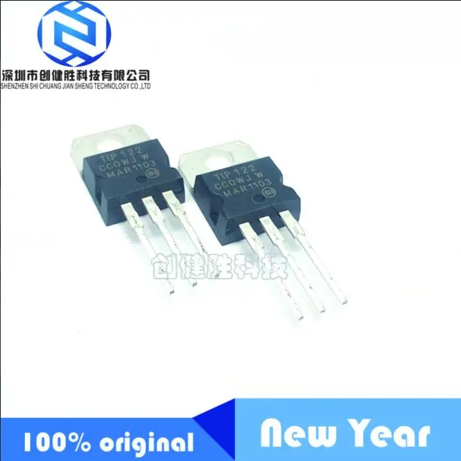 Новинка 100% года 10 шт. TIP122 TO 220 5A 100V|Запасные части| |