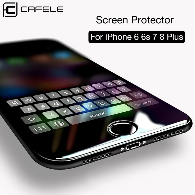 CAFELE 2.5D Защита экрана для iPhone 6 s 7 8 Plus закаленное стекло 9H HD прозрачное Защитное