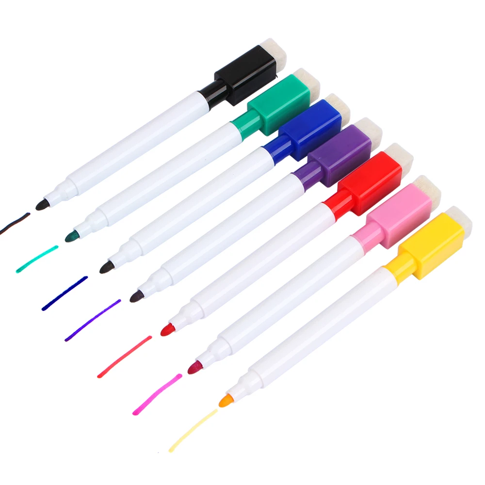 7 Цвет Повторного Заполнения Доски Маркером Набор Ластик И Магнитное Бесплатная