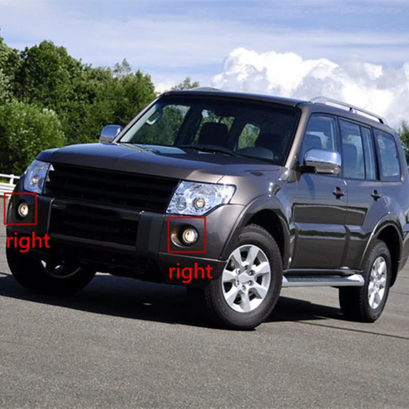 Автомобильные противотуманные фары для Mitsubishi pajero V93 V97 2007 2010 прозрачная