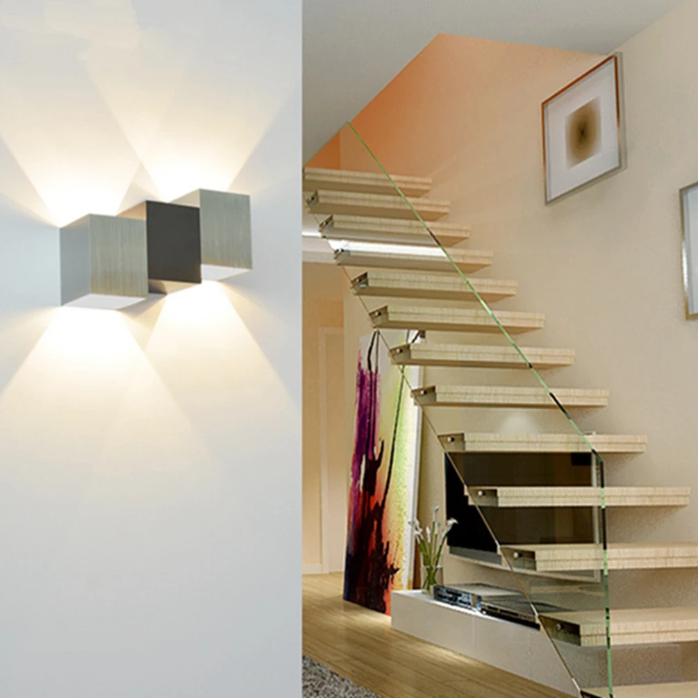 Стильная настенная компактная Светодиодная лампа LEDGLE кубический комнатный