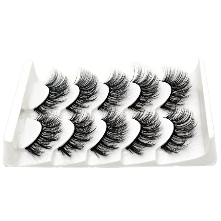 

NEW5 pairs Crisscross natural false eyelashes fake lashes long makeup 3d mink lashes eyelash extension mink eyelashes for beauty