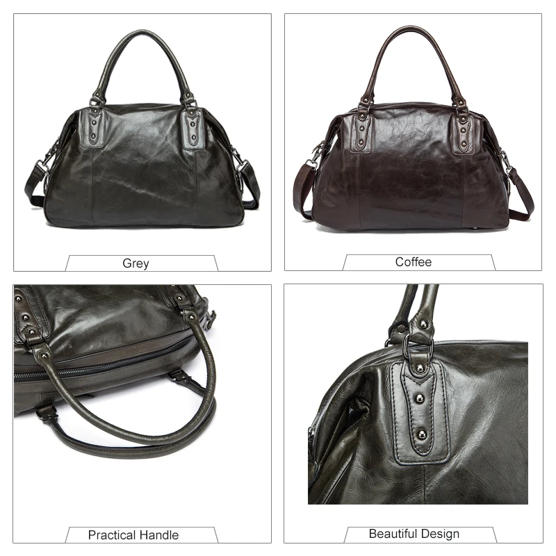 Сумка тоут WESTAL мужская из натуральной воловьей кожи саквояж в винтажном стиле