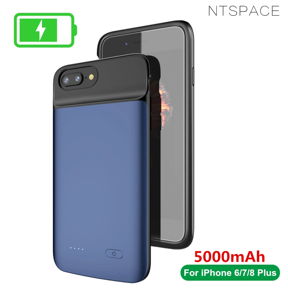 Чехлы с зарядным устройством для iPhone 7 8 Plus 6 6S чехол внешним аккумулятором из