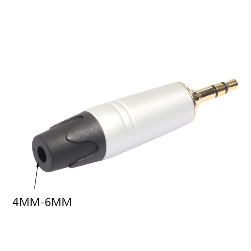 10 шт. 3 5 мм 1/8 стерео полюс аудио разъем для наушников DIY HiFi наушники позолоченный