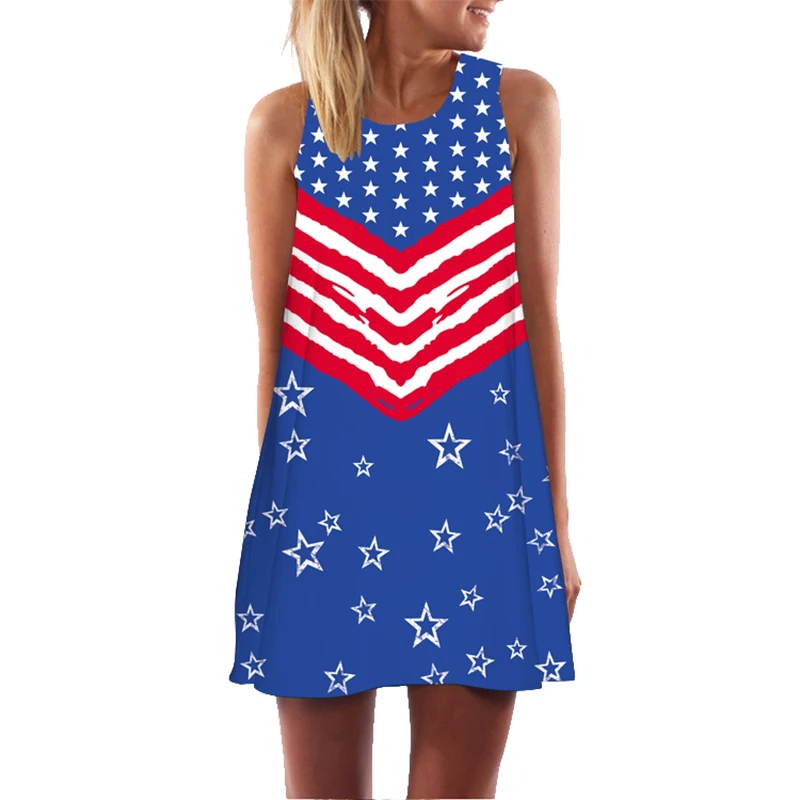 RAISEVERN Women Summer Dress Plus Size Loose 3D Leaf Unicorn Sleeveless Beach Style Ladies New Casual Roun Neck Vestidos | Женская