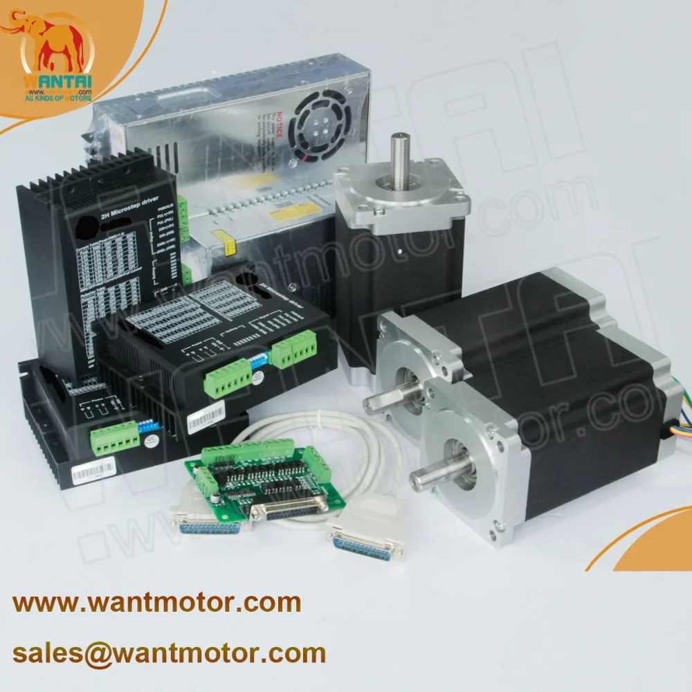 3 осевой шаговый двигатель Nema 34 с драйверами 12N.m 6.0A и DQ860MA 80VDC 7.8A * pcs поставщики