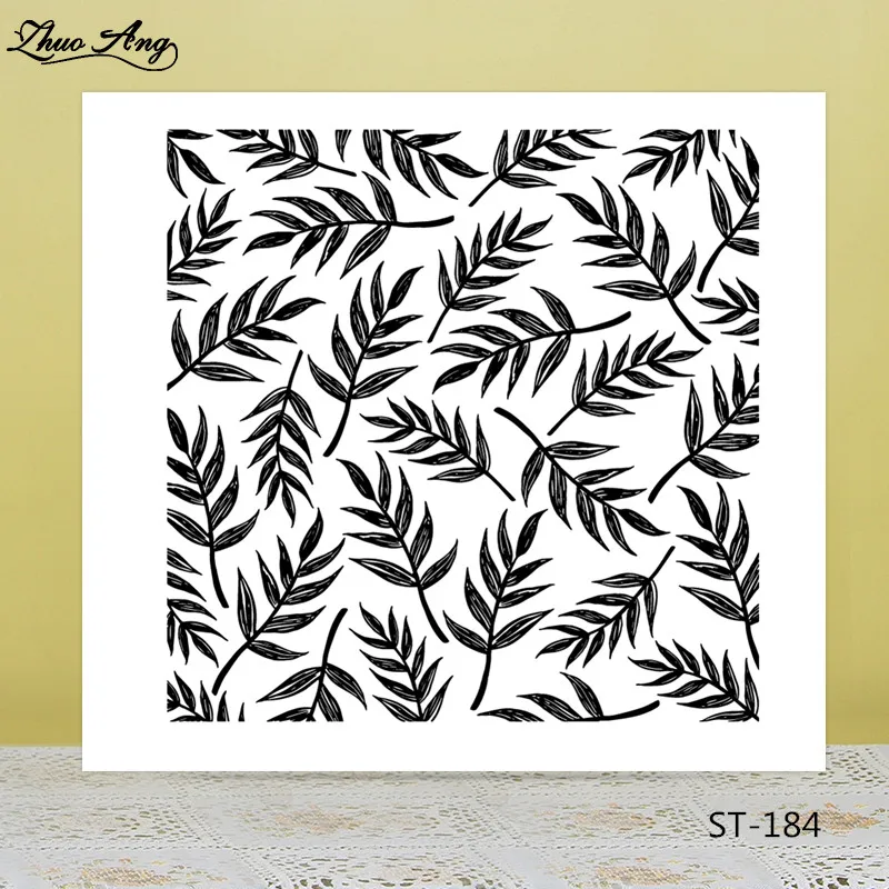 

Leaves Transparent Rubber Stamp/Seal for DIY Scrapbooking/Photo Album Decorative Card Making Clear Stamps Supplies
