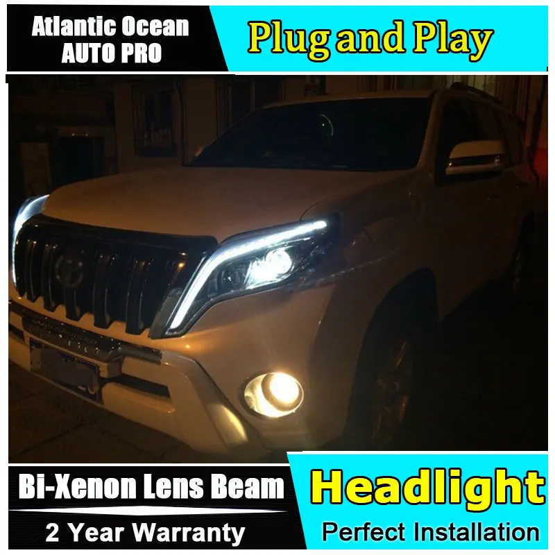 2014-2017 Ксеноновые светильник ры для toyota prado автомобильный Стайлинг биксеноновые