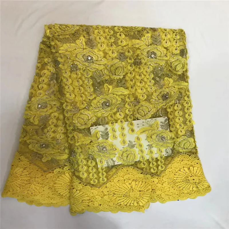 Hot selling african cord lace fabric with stones 2018 new style high quality net for wedding dress ZQ56B-2 | Дом и сад