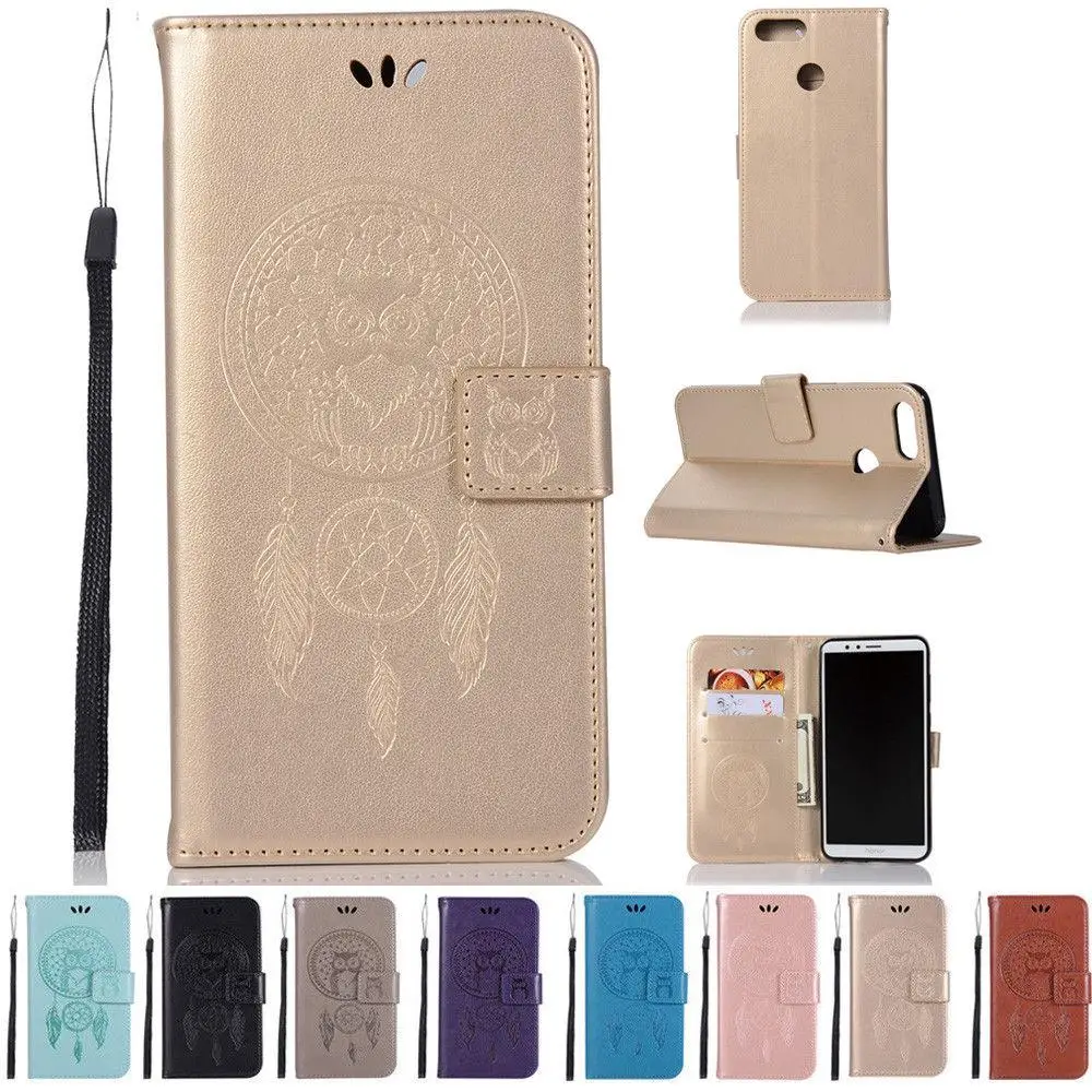 Cover For Huawei Y5 / Y6 Y7 Y9 2018 Nova 2 Lite Honor 7A Owl Pattern Flip Wallet PU Leather Case Stand case | Мобильные телефоны и