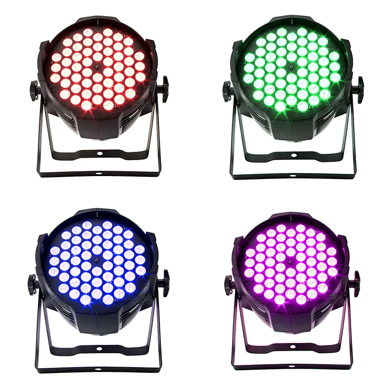 Светодиодный прожектор из алюминиевого сплава 54x9 Вт RGB 3в1 DMX512 проектор для
