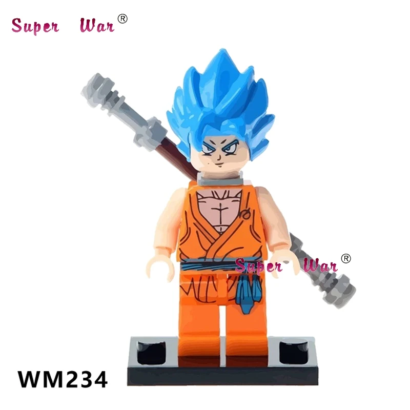 WM234 Один строительный конструктор Dragon Ball Z Violett Krillin Tien Shinhan Goku Chiaotzu Vegeta Коллекция игрушек для детей - Цвет: WM234