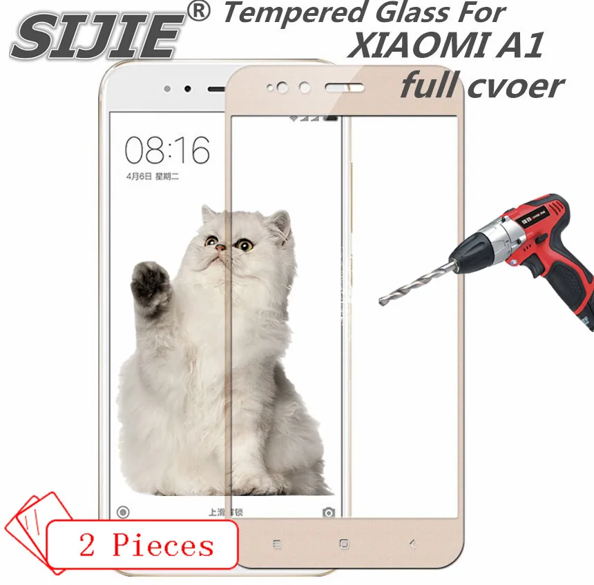 2 шт. полное покрытие закаленное стекло для xiaomi A1 5X Защитная крышка экрана MI MI5X MIA1 5