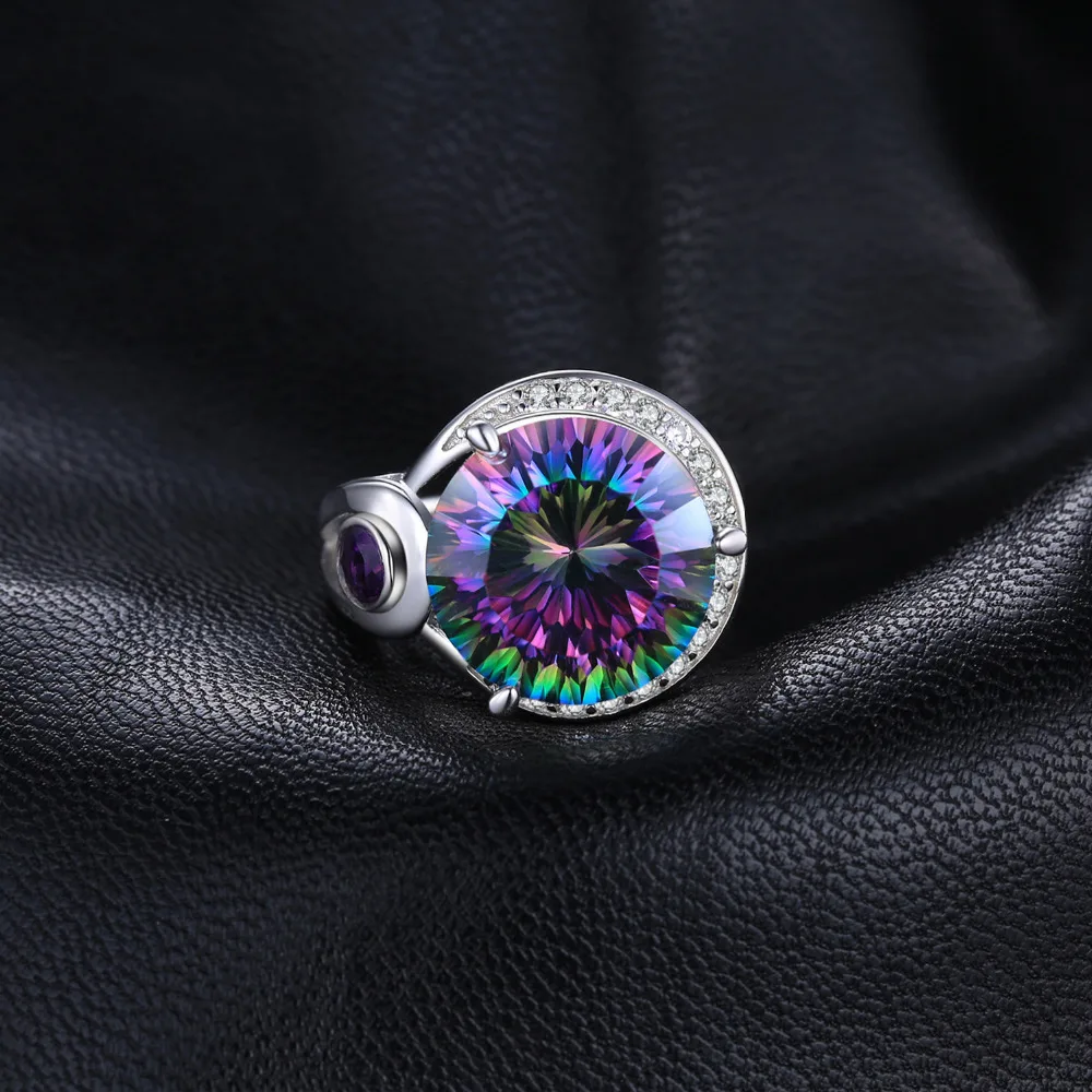 Фирменная Новинка 8.5ct Подлинная Радуга своих Мистик Топаз твердый 925 Серебряное